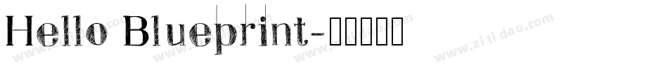 Hello Blueprint字体转换